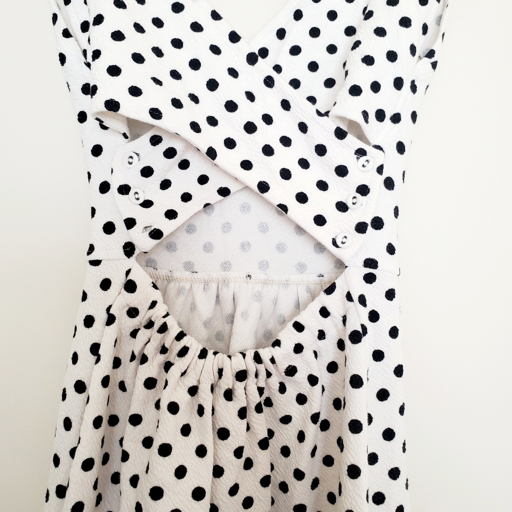 Anthropologie black and white polka dot tank dress - Picture 8 of 8